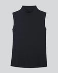 Sleeveless Mock Neck Micro Modal Top