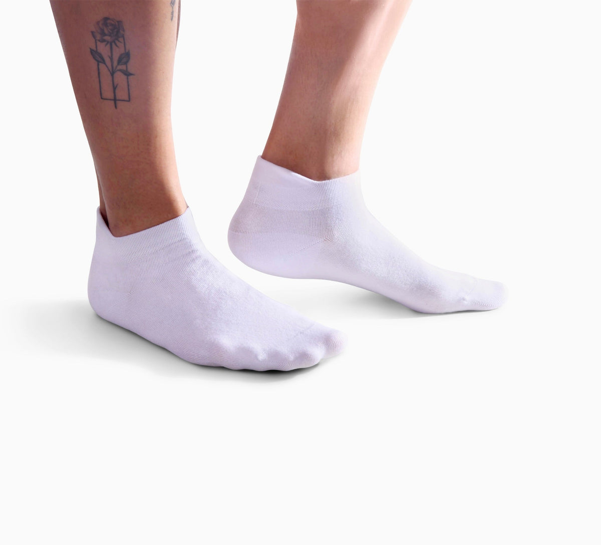 Bamboo Trainer Socks - Bright White - 5 Pack