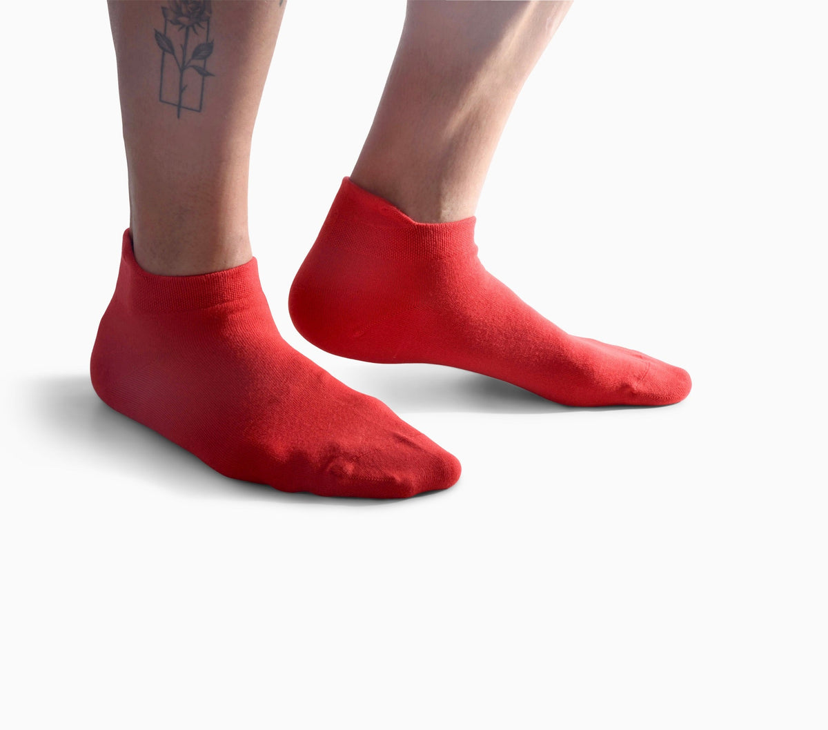 Bamboo Trainer Socks - Sports Car Red - 5 Pack