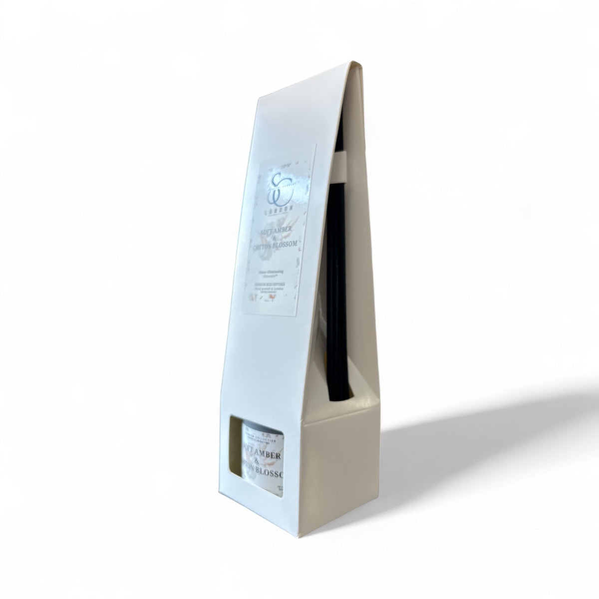 Soft Amber &amp; Cotton Blossom – Odour Eliminating Reed Diffuser (100ml)