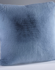 Soft Blue Faux Fur Cushion
