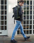 Soldier Water-Resistant Vegan Canvas & Inner Tube Laptop Backpack