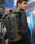Soldier Water-Resistant Vegan Canvas & Inner Tube Laptop Backpack