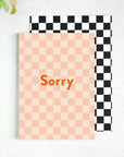 Sorry Checkerboard Apology Card