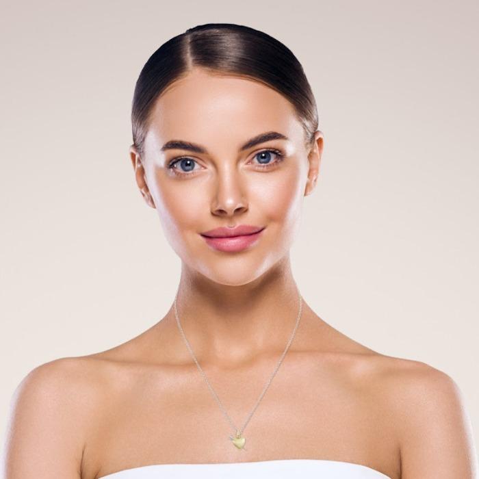 Gold Love Heart Pendant – Elegant & Hand-Crafted Jewelry by Sostter at brixbailey.com