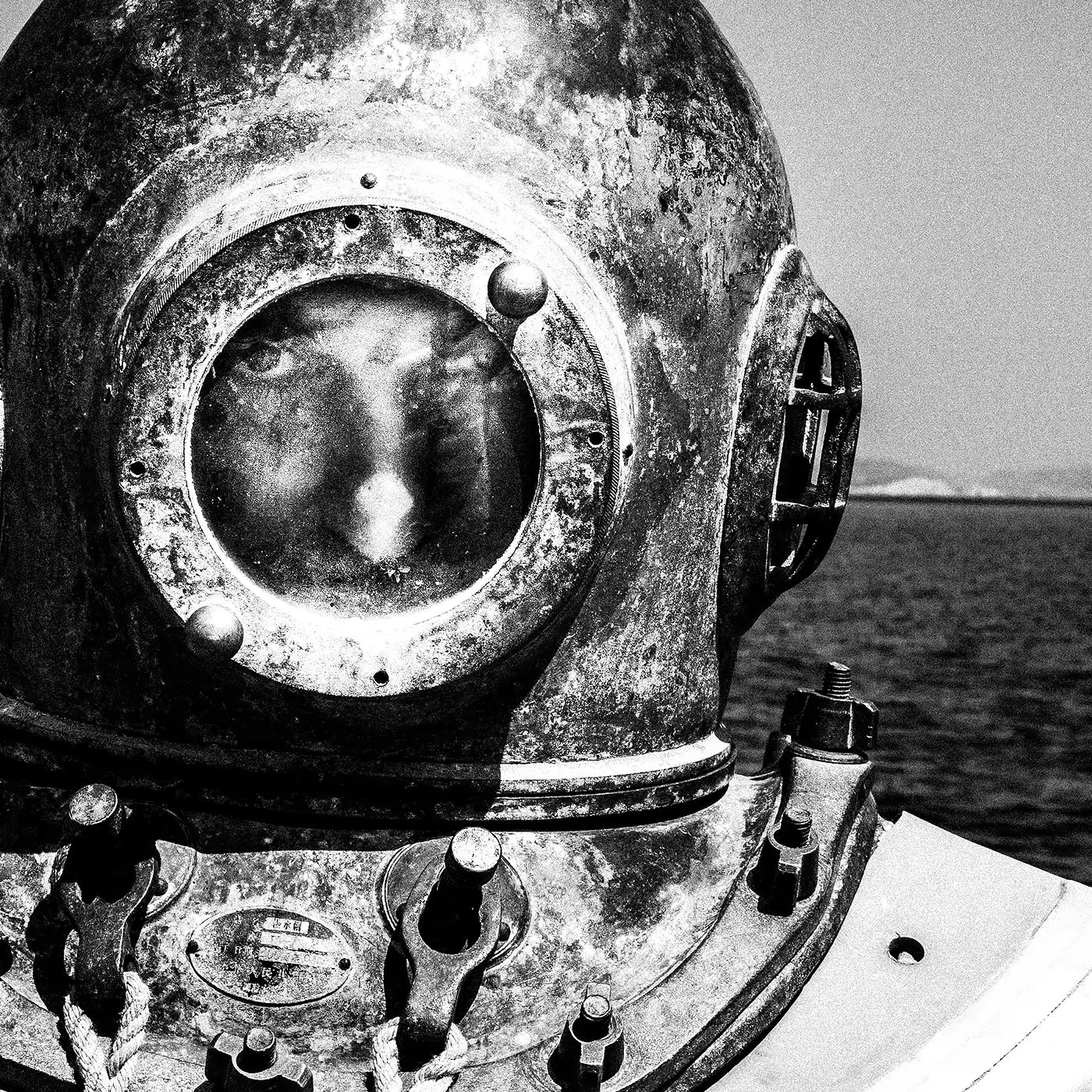 The Authentic Charm of Kalymnos: A Sponge Diver&#39;s Journey - Limited Edition Black &amp; White Photography Print by George Tatakis at brixbailey.com