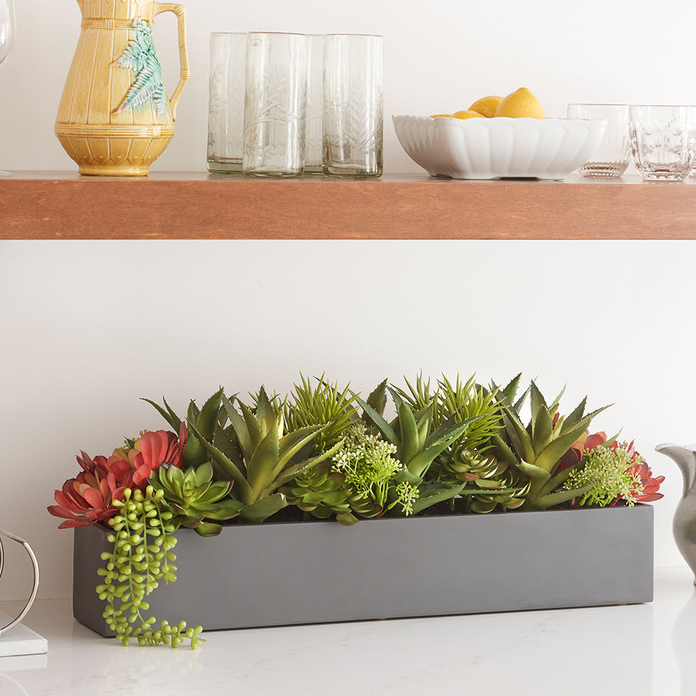 Mixed Artificial Succulent Arrangement
