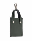 Mini tote bag charm - Ivy Green
