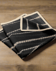 Charcoal Shibori Silk Beach Wrap Scarf