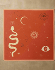 Cosmic Silk Beach Wrap Scarf in Mystic