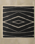 Charcoal Shibori Silk Beach Wrap Scarf