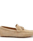 Tasselled Driving Loafers, taupe suede