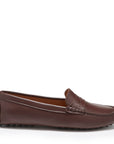 Women's Penny Driving Loafers, brown leather
