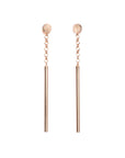 MyaMoon Trendy Long Drop Earrings – Customizable & Elegant by MyaMoon at www.brixbailey.com