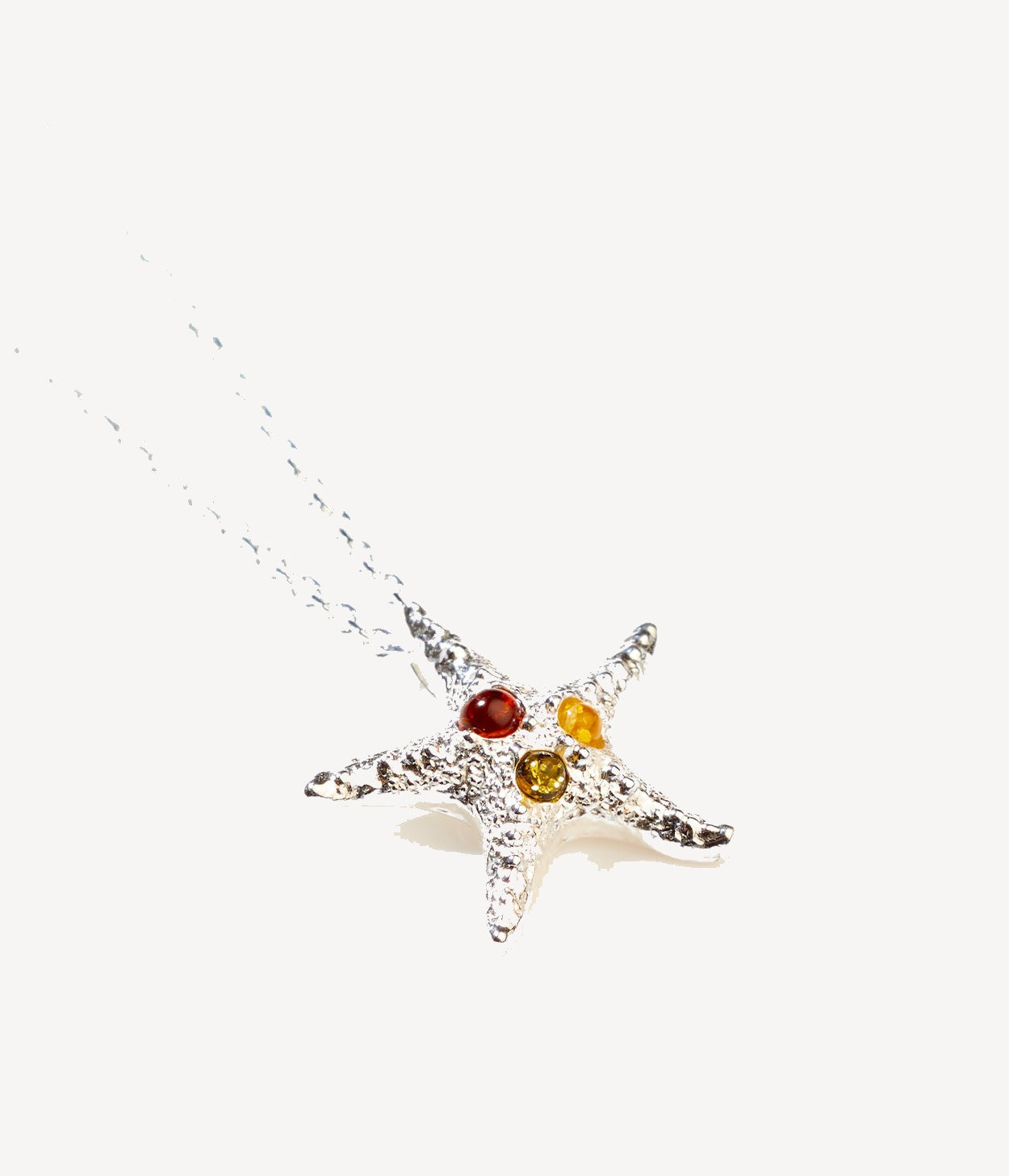 Amber Starfish Necklace