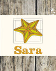 Starfish Personalised Towels
