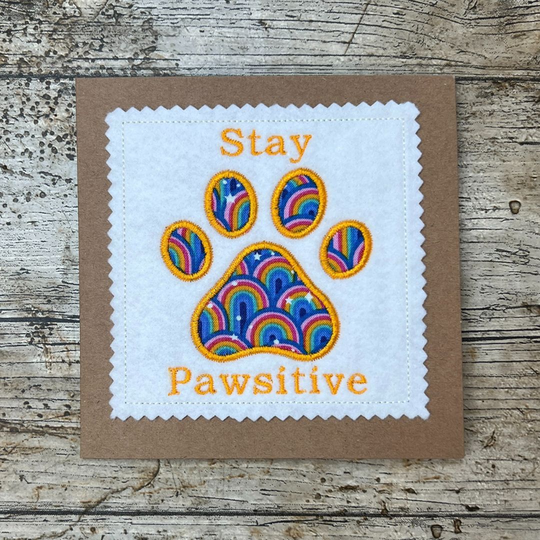Stay Pawsitive Card