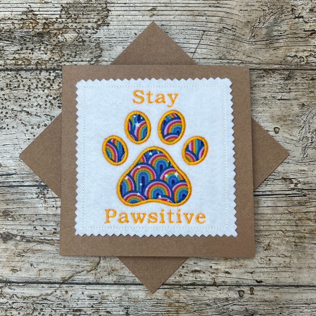 Stay Pawsitive Card