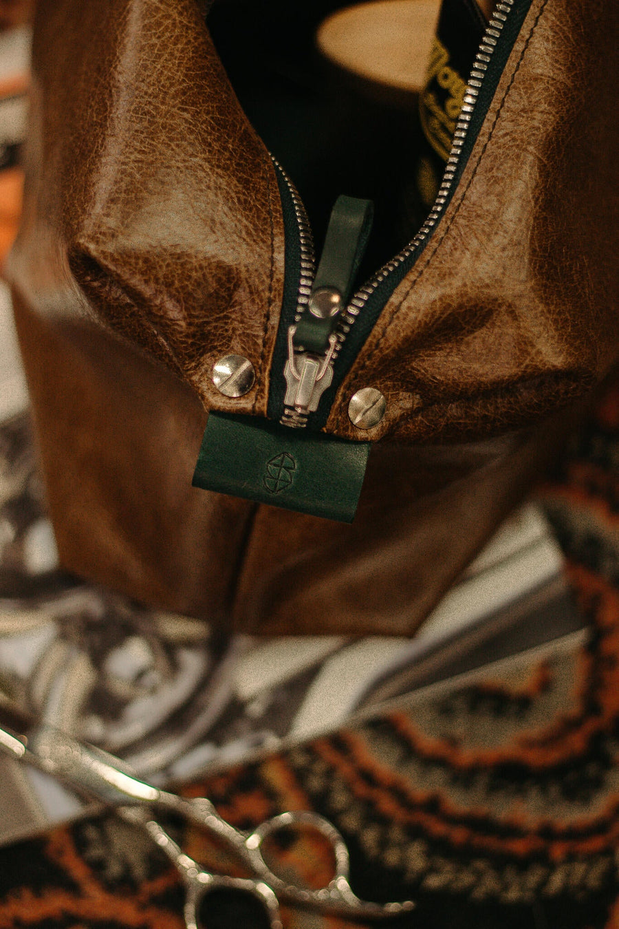 Leather Travel Accessory Bag - Sustainable & Customizable