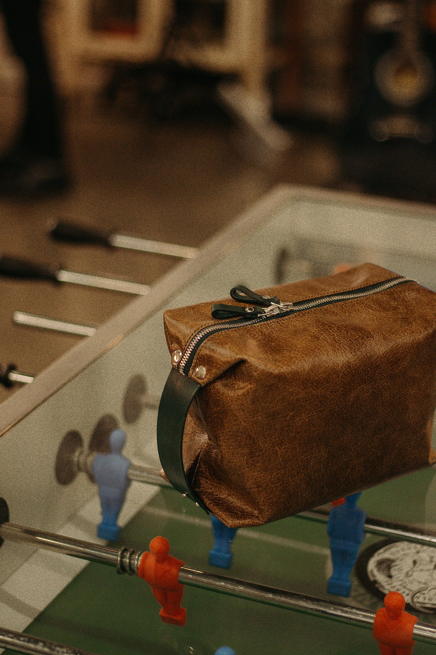 Leather Travel Accessory Bag - Sustainable & Customizable