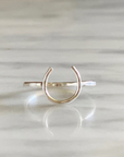 Lucky Horseshoe Ring - Small - Equestrian Ring