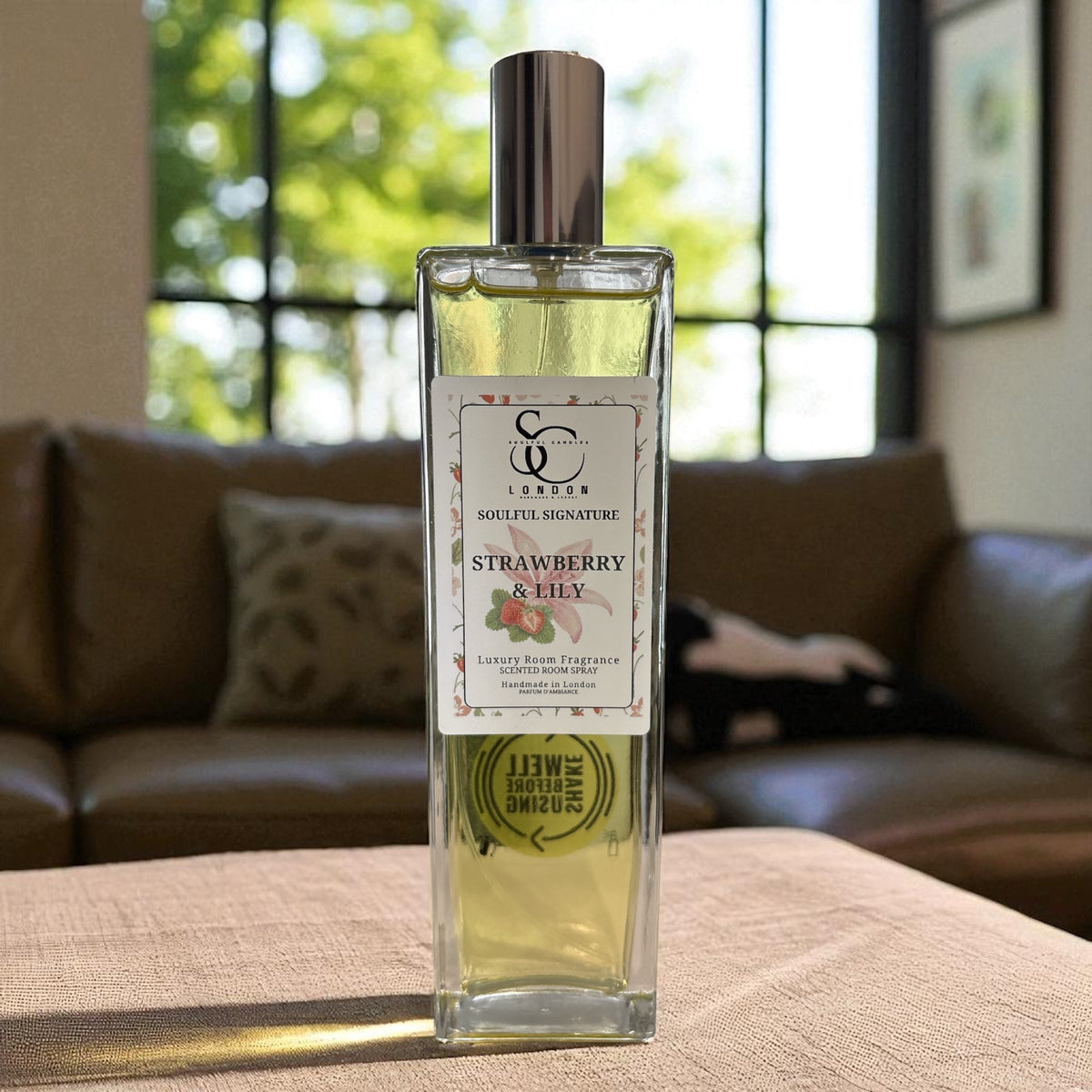 Strawberry &amp; Lily Luxury Room Spray (Alcohol‑Free) – 100ml