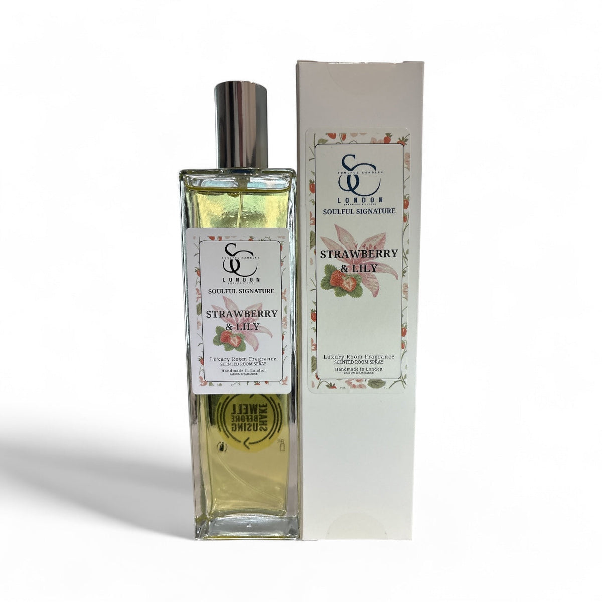 Strawberry &amp; Lily Luxury Room Spray (Alcohol‑Free) – 100ml