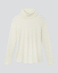 Striped Cotton Roll Neck