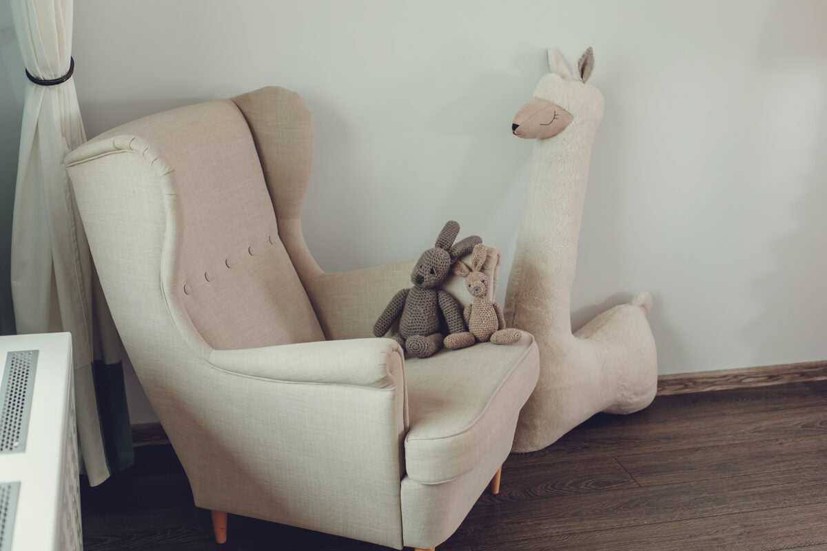 Giant Handmade Alpaca Toy – Soft, Playful &amp; Chic Decor by Kai aš mažas buvau at www.brixbailey.com