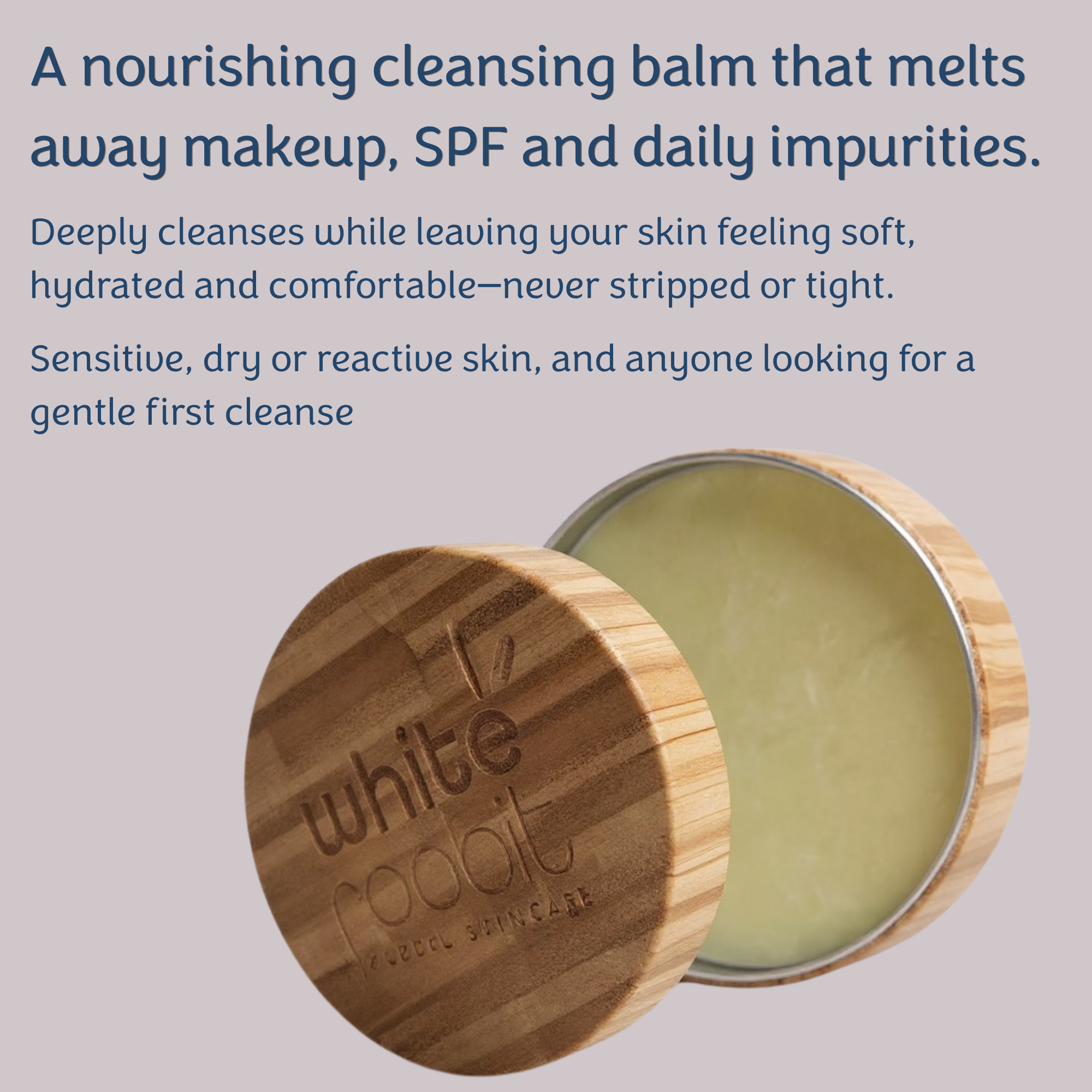 Eucalyptus &amp; Lavender Cleansing Balm | Gentle Cleanser for Sensitive Skin