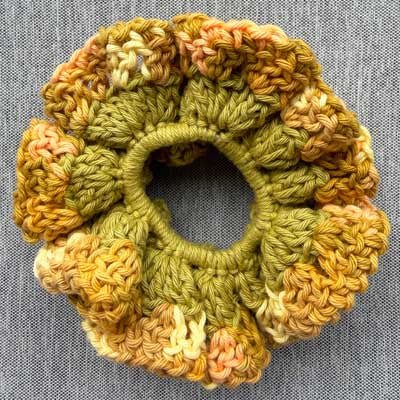 Crochet Collective Summer Floral Handmade Scrunchie