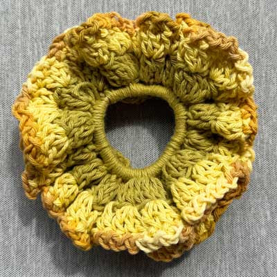 Crochet Collective Sunflowers Handmade Scrunchie