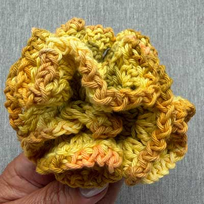 Crochet Collective Sunflowers Handmade Scrunchie