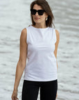 Supima Cotton High Neck Tank Top