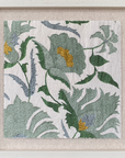 Suzani Framed Embroidery Print Small - Blue I