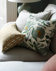 Suzani Square Cushion - Blue Green