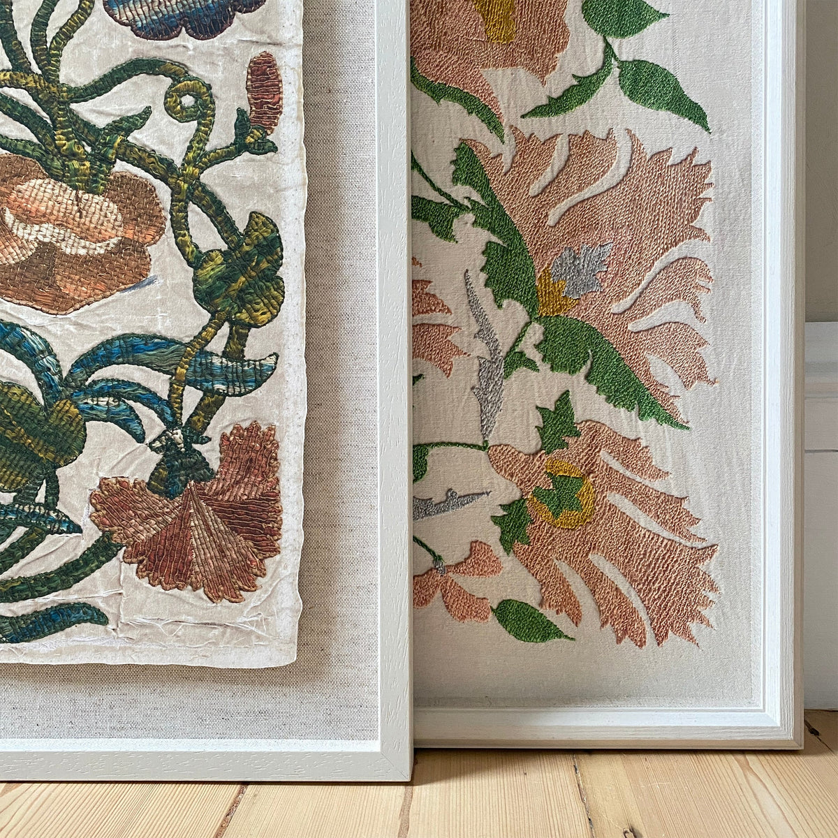 Florence Framed Embroidery Print - Medium