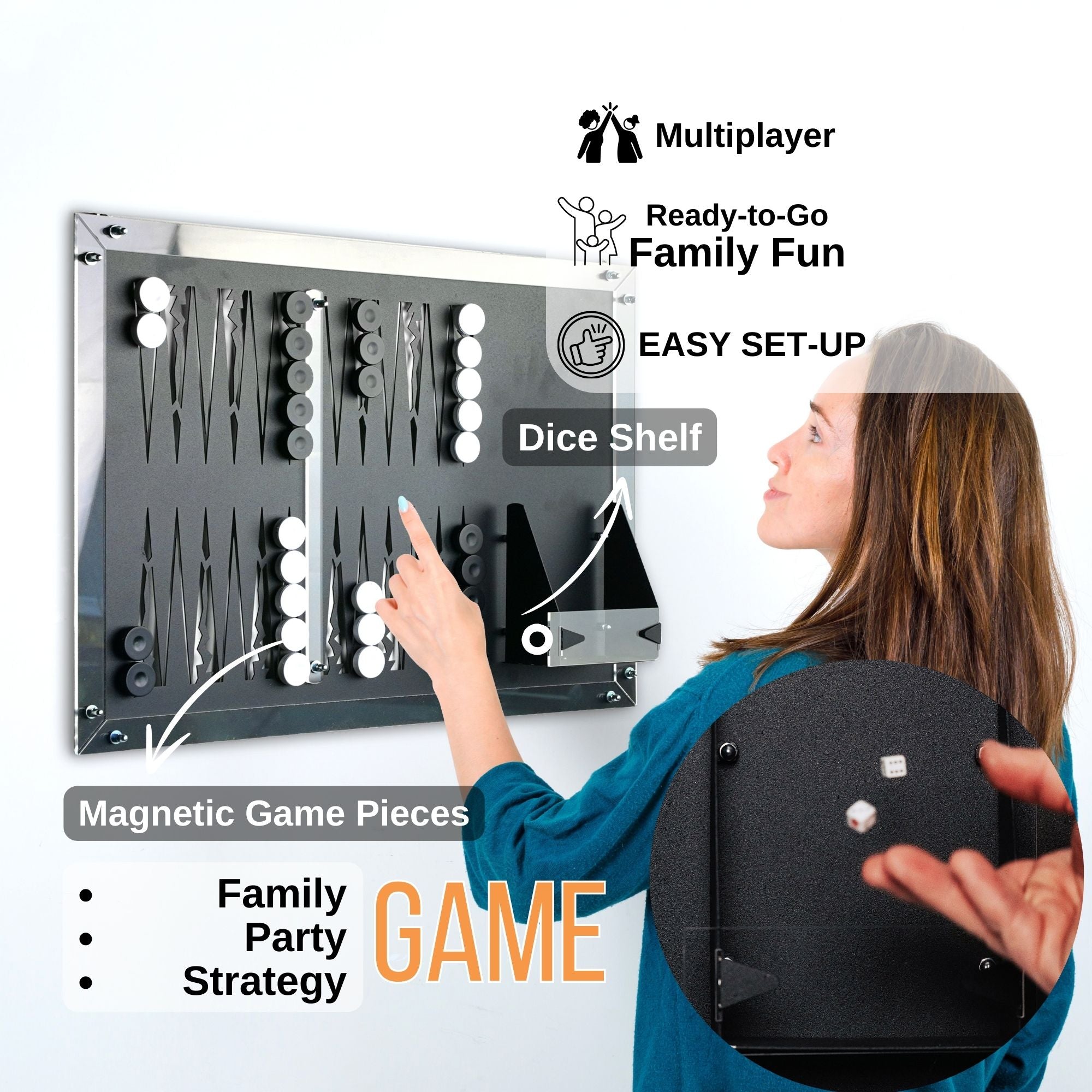 Backgammon Wall Game