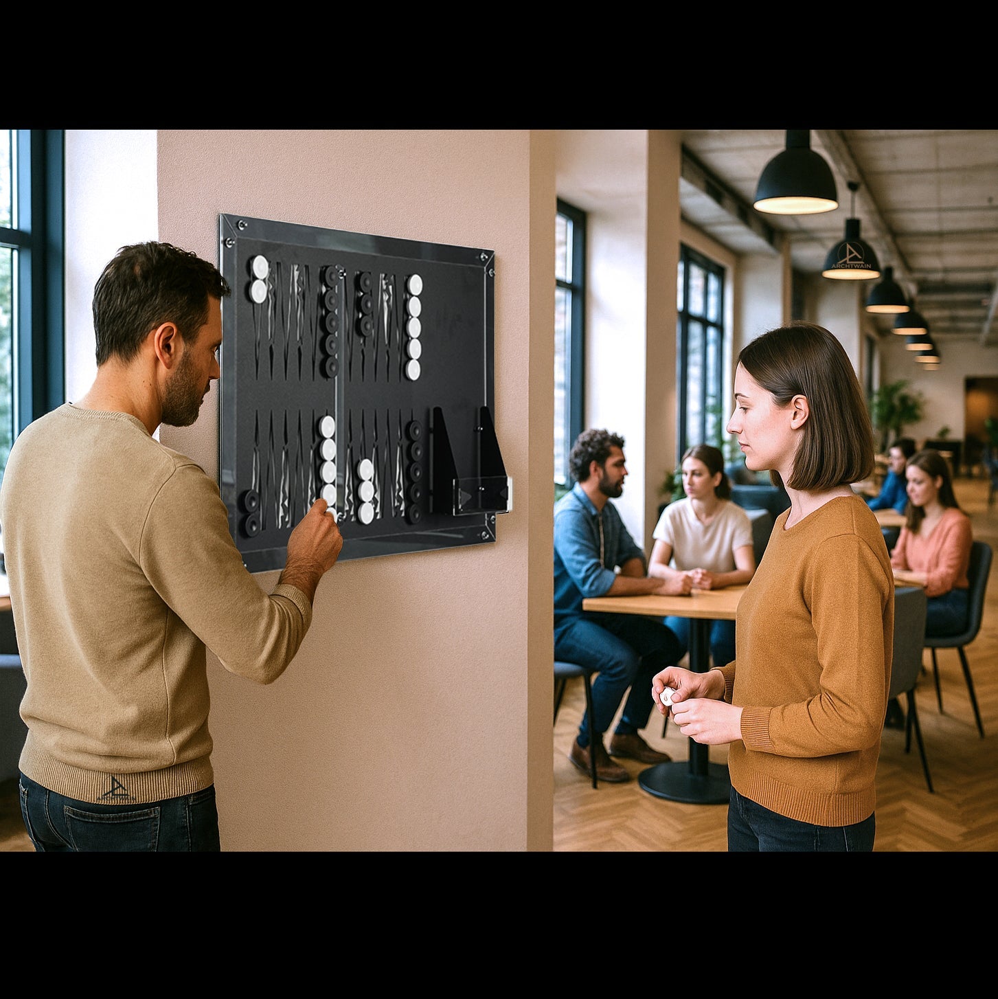 Backgammon Wall Game