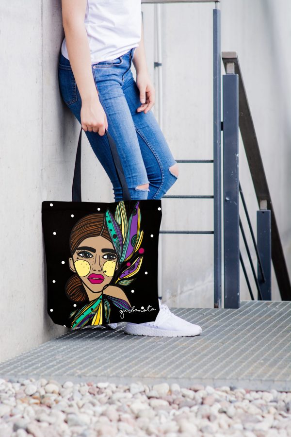 Reusable Shopping Tote with Artistic Flair