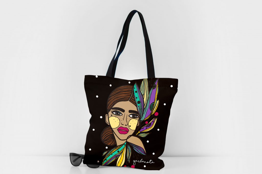 Artistic Reusable Grocery Bags by Garbanota – Stylish &amp; Durable by Garbanota at www.brixbailey.com