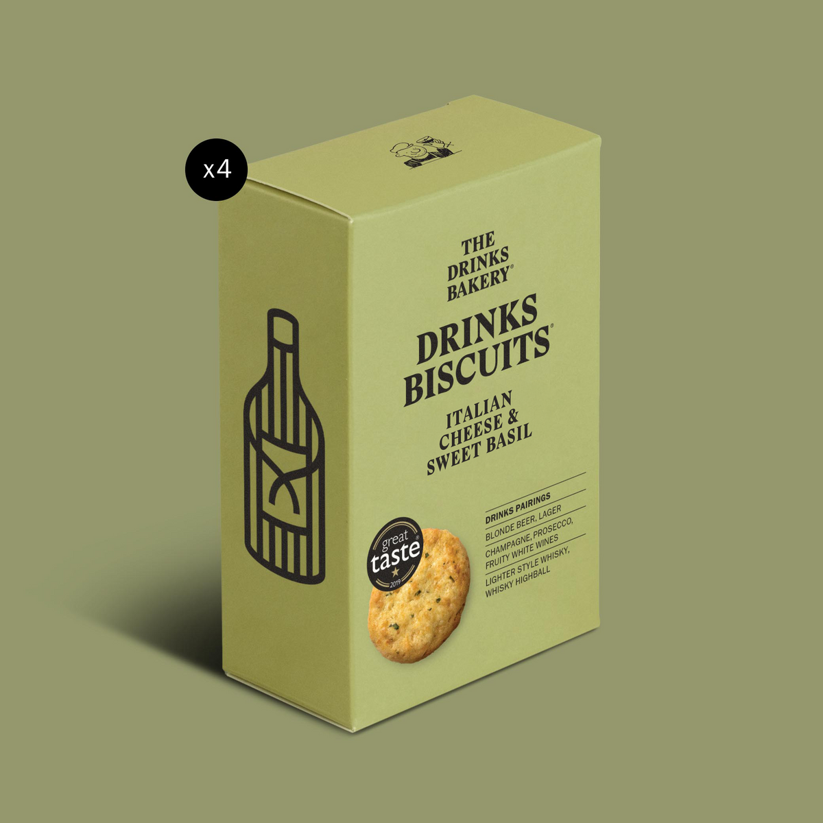 Italian Cheese &amp; Sweet Basil Drinks Biscuits