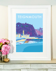 Teignmouth Vintage Seaside Travel Poster Print