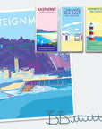 Teignmouth Vintage Seaside Travel Poster Print