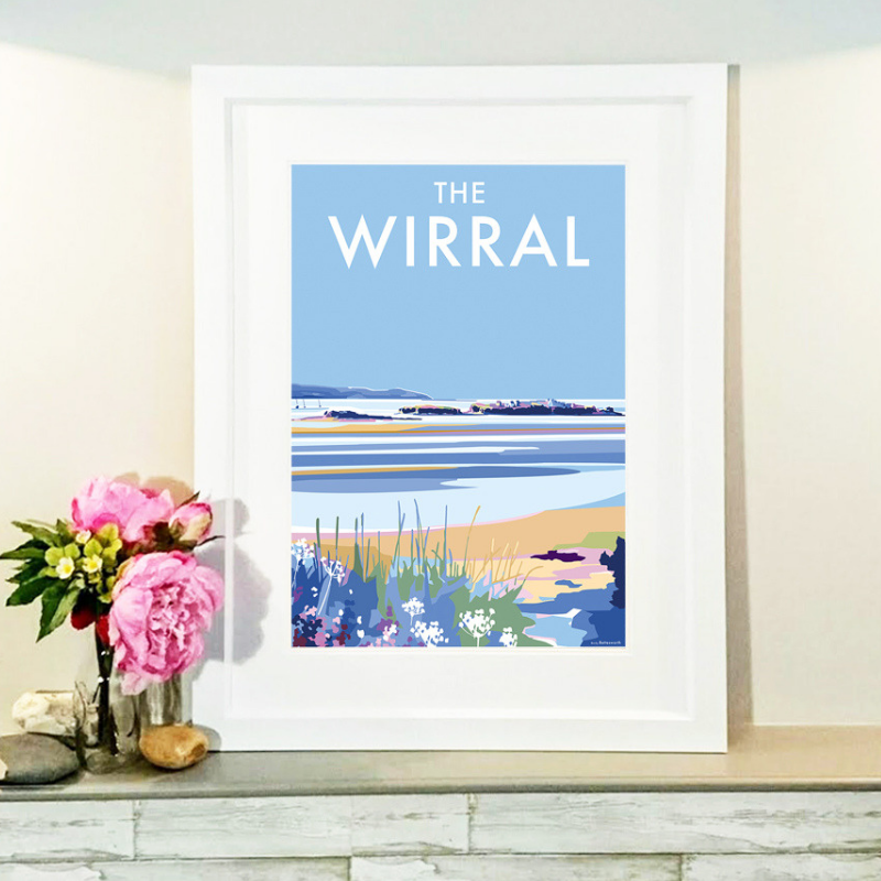 The Wirral Vintage Seaside Print