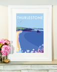 Thurlestone Vintage Travel Poster