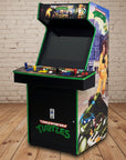 Arcade machine themed after Teenage Mutant Ninja Turtles on a white background brixbailey.com