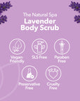Lavender Body Scrub | Natural Exfoliating Sugar Scrub for Relaxing, Smooth Skin | Vegan, Plastic-Free Skincare | 3 Size Options