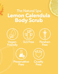 Lemon Calendula Body Scrub | Natural Exfoliating Sugar Scrub for Smooth, Glowing Skin | Vegan, Plastic-Free Skincare | 2 Size Options