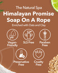 Himalayan Promise Soap Bar | Rosemary Lime & Himalayan Pink Salt Natural Handcrafted Soap | Vegan, Plastic-Free Skincare | 2 Styles Available